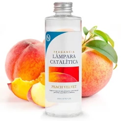Lampe catalytique Drops Orange + Parfum Peach Velvet 500 ml - Élimine mauvaises odeurs, parfume et améliore la qualité de l'air