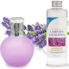 Lampe catalytique Fuchsia Mat + Parfum Lavender Expression 200ml. Élimine mauvaises odeurs, parfume et améliore qualité de l'air
