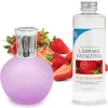 Lampe catalytique Fuchsia Mat + Arôme Wild Strawberry 500 ml - Élimine mauvaises odeurs, parfume et améliore la qualité de l'air