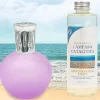 Lampe catalytique Fuchsia Mat + Parfum Mediterranean Light 200ml - Élimine mauvaises odeurs, parfume et améliore qualité de l'air