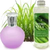 Lampe catalytique Fuchsia Mat + Parfum Citronnelle 500 ml - Élimine les mauvaises odeurs, parfume et améliore la qualité de l'air
