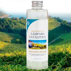 Lampe catalytique Mosaïque Blanc + Arôme Provence Breeze 500 ml - Élimine mauvaises odeurs, parfume et améliore qualité de l'air
