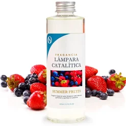 Lampe catalytique Mosaïque Blanc + Arôme Summer Fruits 500 ml - Élimine mauvaises odeurs, parfume et améliore la qualité de l'air