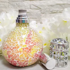 Lampe catalytique Mosaïque Bicolore + Arôme Winter Citrus 200 ml - Élimine mauvaises odeurs, parfume et améliore qualité de l'air