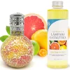 Lampe catalytique Mosaïque Bicolore + Parfum Winter Citrus 500 ml - Élimine mauvaises odeurs, parfume et améliore qualité de l'air