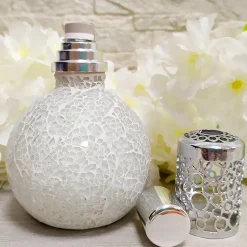 Lampe catalytique Mosaïque Blanc + Arôme Waikiki Melon 500 ml - Élimine mauvaises odeurs, parfume et améliore la qualité de l'air