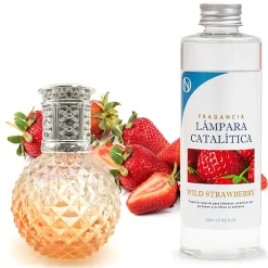Lampe catalytique Orange Diamonds + Wild Strawberry 200 ml - Élimine les mauvaises odeurs, parfume et améliore la qualité de l'air