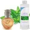 Lampe catalytique Orange Waves + Parfum Mountain Mint 500 ml - Élimine mauvaises odeurs, parfume et améliore la qualité de l'air