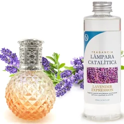 Lampe catalytique Orange Diamonds + Lavender Expression 500 ml - Élimine mauvaises odeurs, parfume et améliore la qualité de l'air