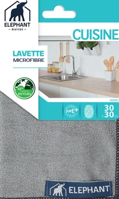 Lavette en microfibre pour la cuisine Elephant
