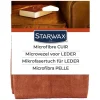 Lavette microfibre spéciale cuir marron Starwax L.210 x l.170 x ep.1 cm