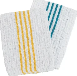 Lavettes microfibres en nid d'abeille x2 pour cuisine Elephant