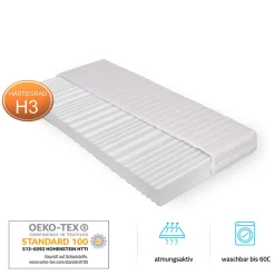 LED Lit NUBE gris foncé 140 x 200 cm