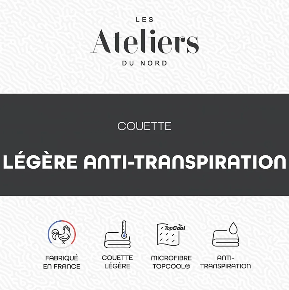 Les Ateliers du Nord - Couette Légère et Anti-transpiration 240x260cm