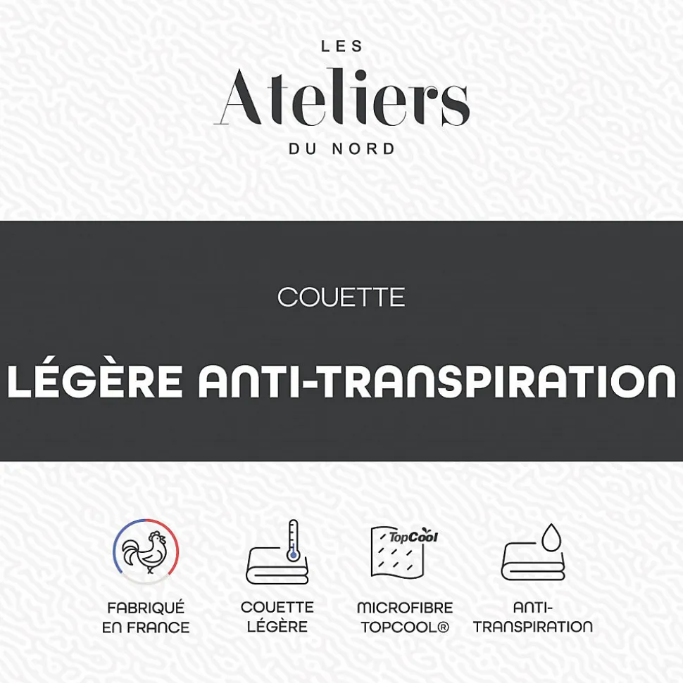 Les Ateliers du Nord - Couette Légère et Anti-transpiration 140x200cm