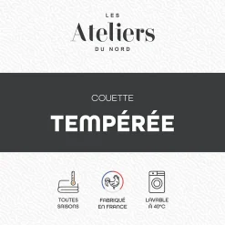 Les Ateliers du Nord - Couette tempérée douce 220x240cm