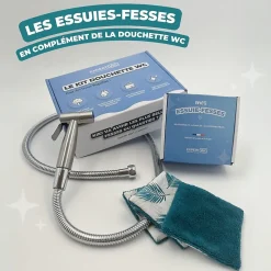 Les essuies-fesses : le papier toilette lavable en fibre de bambou - Made in France
