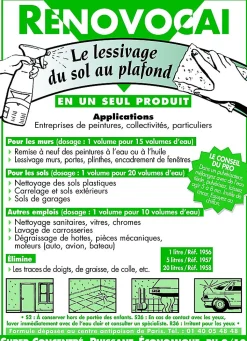 Lessive du sol au plafond Rénovocai 5L