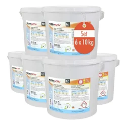 Lessive en poudre Microactiv en sceaux de 10 KGx6