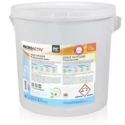 Lessive En Poudre Microactiv 10 L Puissante Pour Blanc Et Couleurs