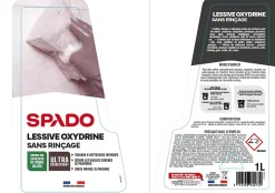 Lessive sans rinçage nettoie dégraisse décrasse rénove Spado 1L