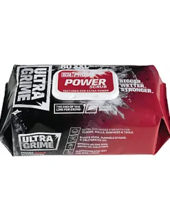 Lingettes nettoyantes XXL double face multiusages Ultragrime Power scrub - paquet de 80