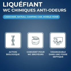 Liquéfiant anti-odeur WC chimique 1L