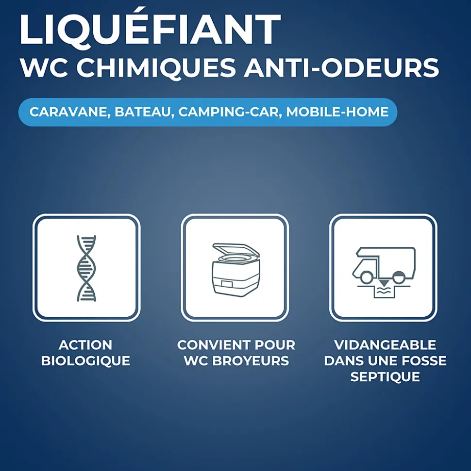 Liquéfiant anti-odeur WC chimique 1L