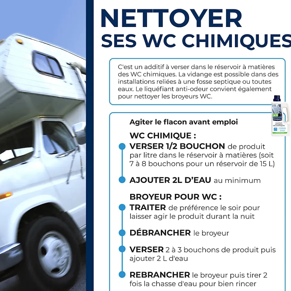 Liquéfiant anti-odeur WC chimique 1L