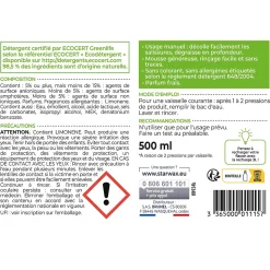 Liquide vaisselle gel concentré SoluVert Starwax 0,5L