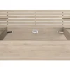 Lit 180 x 200 cm avec rangements - Coloris : Naturel - TENALIA