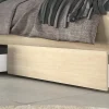 Lit 160 x 200 cm avec rangements - Coloris : Naturel - TENALIA II