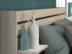 Lit 160 x 200 cm avec rangements - Coloris : Naturel - TENALIA II