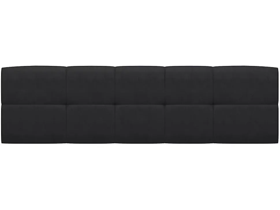 Lit adule 140x200 avec tête de lit capitonnée noir,sommier et rangement, coloris chêne Sonoma - L. 204,5 x P. 149 x H. 95/40,5 cm