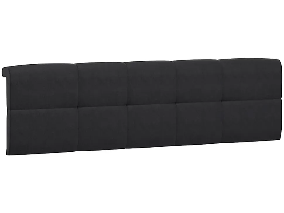 Lit adule 140x200 avec tête de lit capitonnée noir,sommier et rangement, coloris chêne Sonoma - L. 204,5 x P. 149 x H. 95/40,5 cm