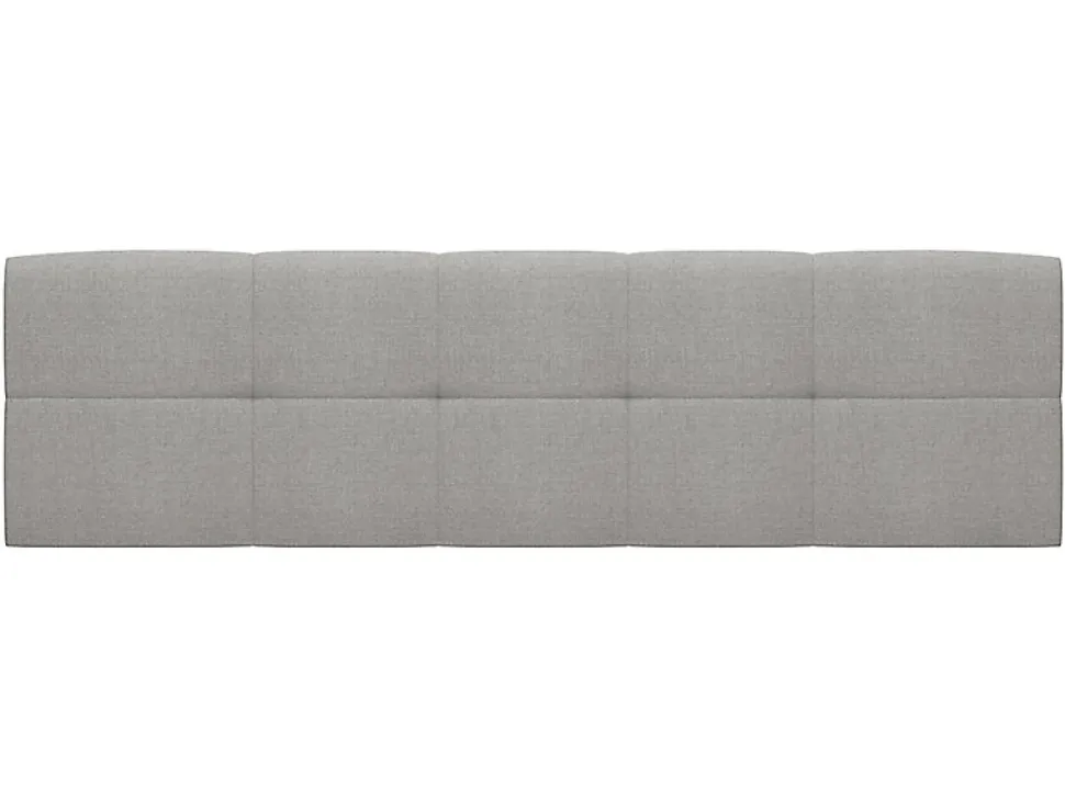 Lit adule 140x200 avec tête de lit capitonnée beige,sommier et rangement, coloris chêne Sonoma - L. 204,5 x P. 149 x H. 95/40,5 cm