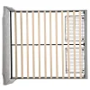 Lit adulte lit cadre à lattes en bois lit 180x200 cm lit led rembourré lit 2 tiroirs lit double lin gris