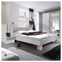 Lit adulte 160x200 collection IRINA. Coloris gris clair et gris foncé