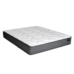 Lit ATLANTA 160x200 + 1 sommier + 1 matelas CARLTON / Noir