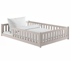 Lit au sol 140x200 sommier inclus Maya Cachemire