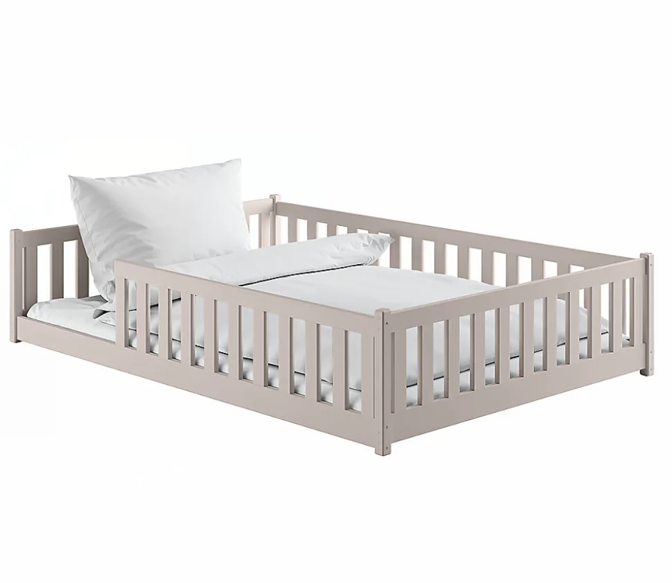 Lit au sol 140x200 sommier inclus Maya Cachemire