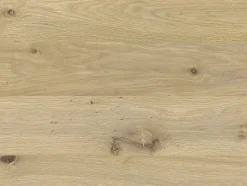 Lit avec chevets 160 x 200 cm - Avec LEDs - Coloris : Naturel et noir + Sommier + Matelas - ARIADA