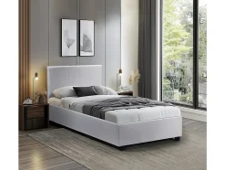 Lit avec coffre "Carla" 90 x 190 cm Blanc
