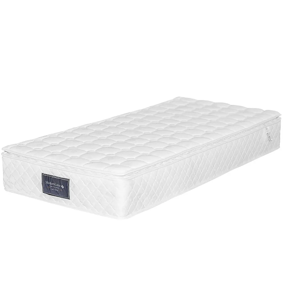 Lit avec rangement 90 x 200 cm - Lit Simple avec Ports USB et Matelas - Lin Bois Métal - avec Matelas - Beige