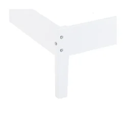 Lit avec tête à barreaux PARKER 160 x 200 cm / Blanc