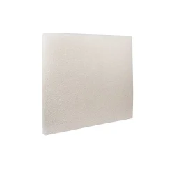 Lit avec tête de lit bouclette et sommier tapissier - Lit en bois massif