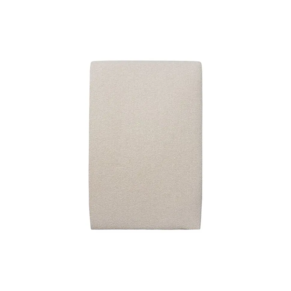 Lit avec tête de lit bouclette et sommier tapissier - Lit en bois massif