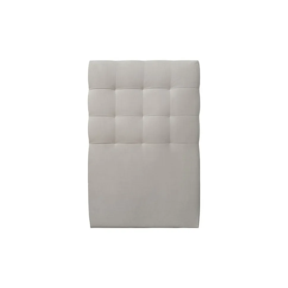 Lit avec tête de lit capitonnée velours et sommier kit - Lit en bois massif