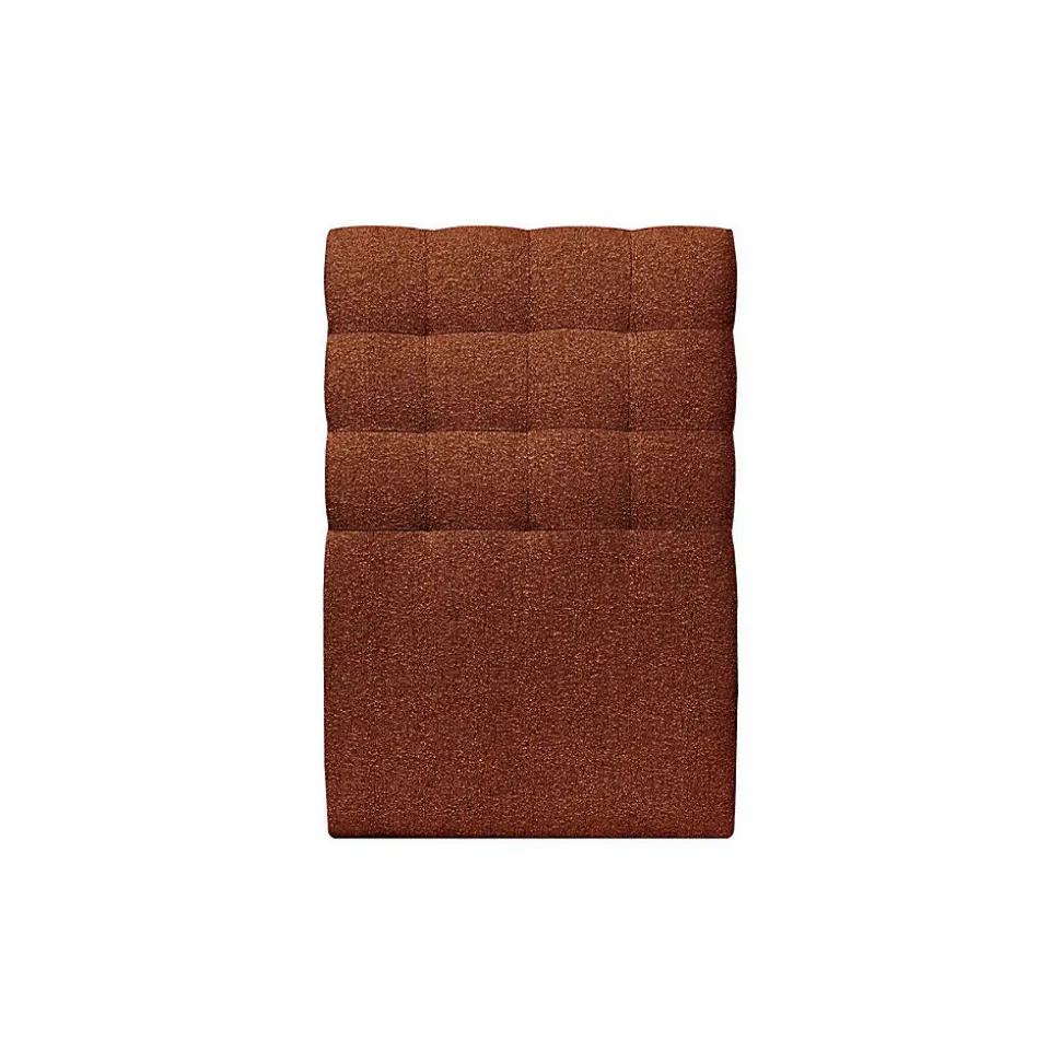 Lit avec tête de lit capitonnée et sommier tapissier - Lit en bois massif