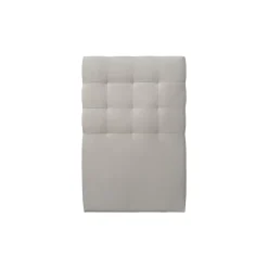 Lit avec tête de lit capitonnée velours et sommier - Lit en bois massif